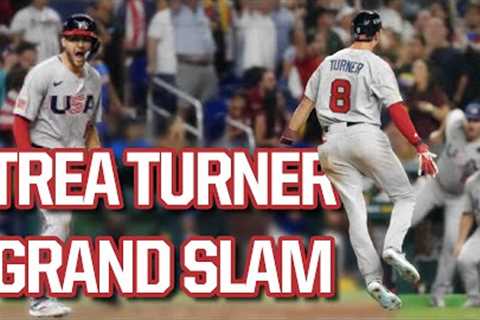 Trea Turner hits a huge grand slam for team USA, a breakdown