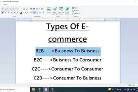 Ecommerce Business explained In Urdu | Types of e-commerce | How Does Ecommerce Business Work