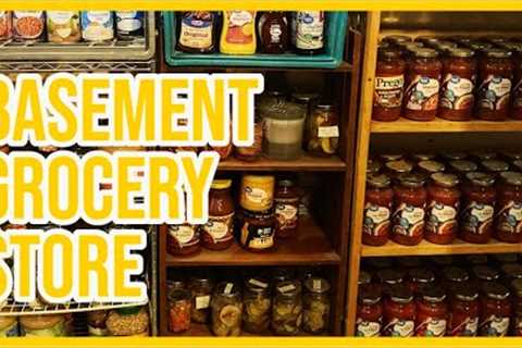 Building a Grocery Store in my Basement | PANTRY RESTOCK | Home Grocery Store Tour!