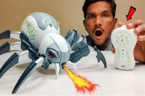Powerful RC Robotic Spray Spider Unboxing &amp; Testing - Chatpat toy tv