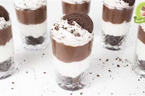 Oreo Cheesecake Dessert Cups Recipe | No Bake Oreo Dessert Cups - No Bake Oreo Custard Desserts