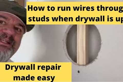 Unbelievable Trick to Run Wires Through Walls and Fix Drywall - You Won't Believe What Happens Next!
