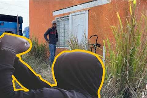I CAUGHT someone STEALING from ME while I was mowing this PUBLIC NUISANCE!