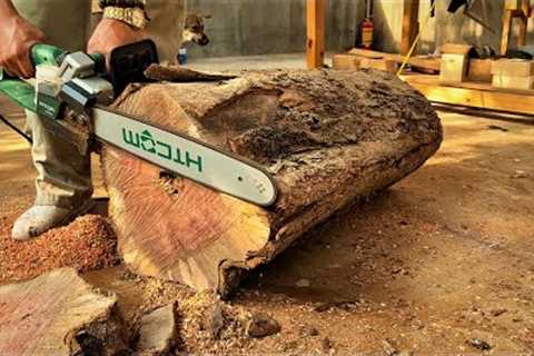 Incredible Simple Woodworking Ideas // Create Natural Outdoor Table and Chair with Cool Design