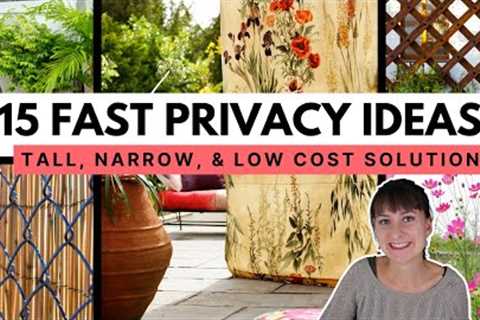 Creative Ways to Add Privacy  🪴 Landscape design strategies for instantly private backyards