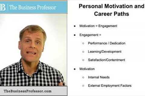Personal Motivation and Career Development