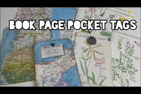 Let’s make some book page pocket tags &amp; wear tie dye