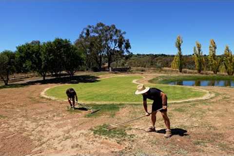 Lawn Renovation // Heavy Topdress and Levelling With Sand