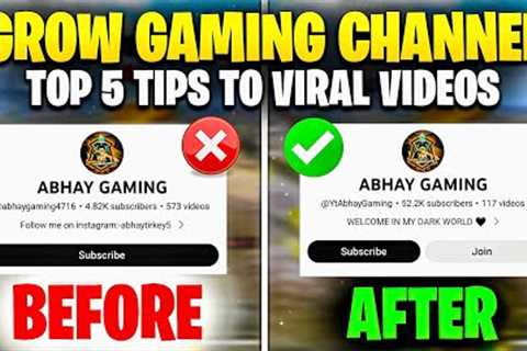 HOW TO GROW GAMING CHANNEL IN 2023 🔥😍 BEST TIPS TO VIRAL GAMING PUBG &amp; BGMI VIDEOS | ABHAY..