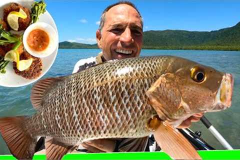 Day 2 mini Mother ship topwater fishing - Fish cakes - catch n cook - EP.582