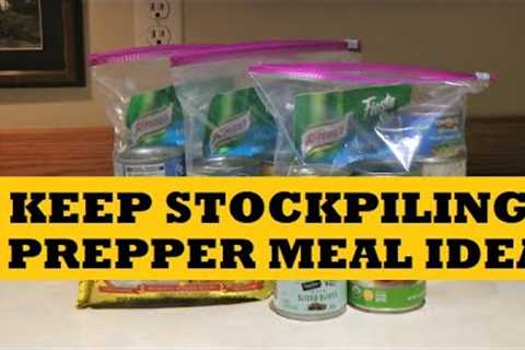 Keep Stockpiling Food Prepper Pantry Shelf Meal Ideas...Easy Mexican Beans Rice