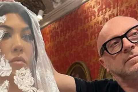 Kourtney Kardashian Reveals Topless Monica Bellucci Campaign Inspired Wedding Dress