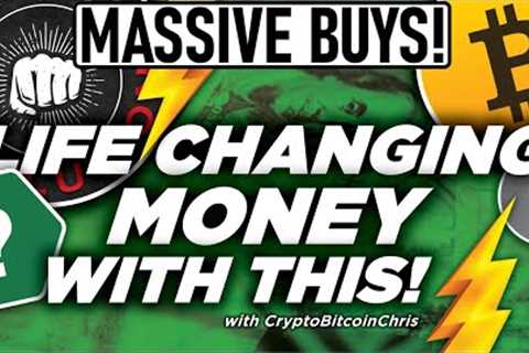 MASSIVE BITCOIN BUYS AT THIS PRICE!  AFTER BITCOIN COOLS OFF, ALTCOINS RUN! LIFE CHANGING MONEY!