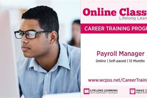 Career Training Certificates: Payroll Manager