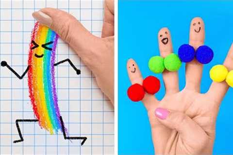FUN FINGER HACKS &amp; DRAWING IDEAS FOR CRAFTY PARENTS