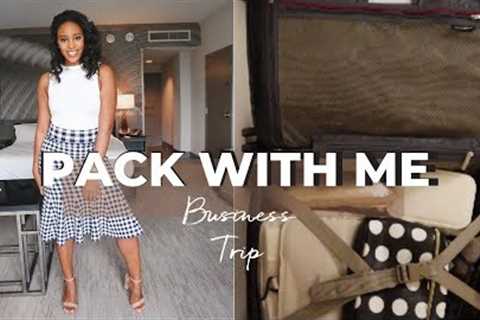 PACK WITH ME | PACKING TIPS FOR BUSINESS TRAVEL | Avia LeVon