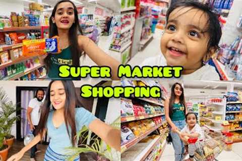 🥹First time Supermarket Shopping With Chikoo baby and Nani🤣 [Funny Comedy] Bindass Kavya Vlogs