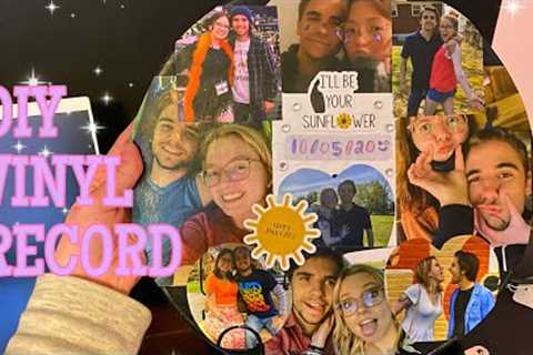 DIY CUSTOM VINYL RECORD - ONE YEAR ANNIVERSARY GIFT FOR MY BOYFRIEND| Diy Gifts For Him