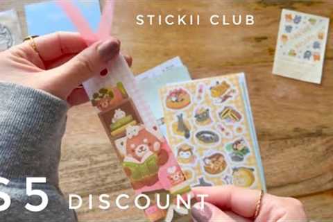 March 2023 STICKII CLUB Monthly Subscription Unboxing - Cute, Vintage, &amp; Pop!