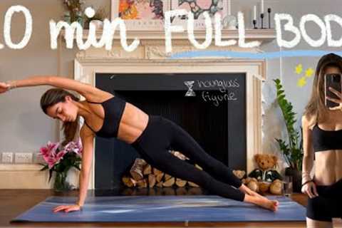 20MIN hourglass full body pilates workout // beginner friendly // no equipment
