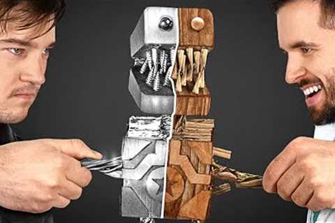 Paper Guy vs Metal Guy: A Creative Competition with Surprising Results!