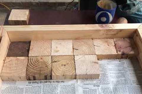 Amazing Design Ideas Woodworking From Pallets // Building A Outdoor Table From Pallet Blocks - DIY!