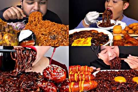 Best Fast Food Spicy Noodles mukbang 😌