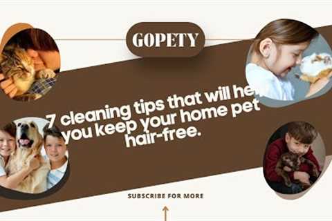 10 Cleaning Tips for Keeping Your Home Pet Hair-Free