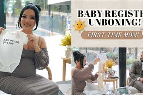 BABY REGISTRY UNBOXING! So Much Stuff! (Non-Toxic Baby Items)