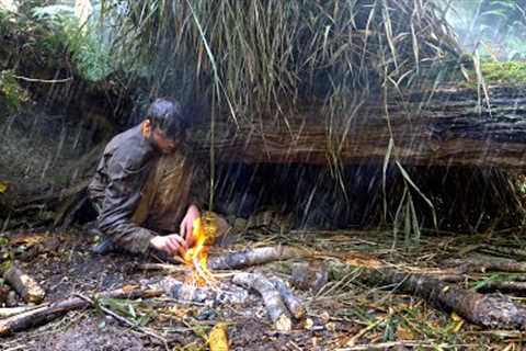 6 Day SURVIVAL in EXTREME Weather! (Knife &amp; Paracord ONLY) | complete film