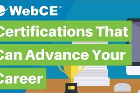 Professional Certifications That Can Advance Your Career