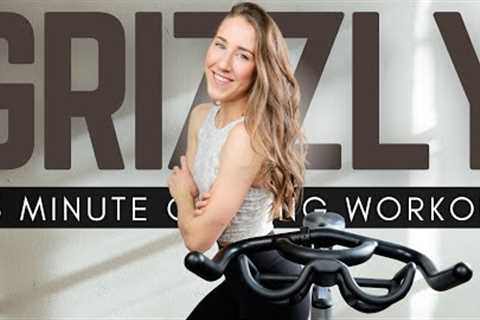 GRIZZLY // 45 Minute HIIT Cycling Workout Spin Class to Tone the Glutes
