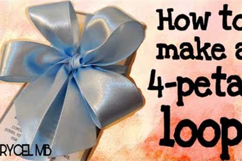 HOW TO MAKE A 4 LOOP RIBBON | How to TIE A PERFECT 4 PETAL BOW #diyribbon