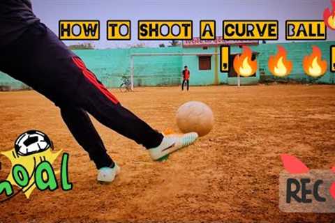 How to curve the football/learn how to shoot a curling free-kick #football #tutorial