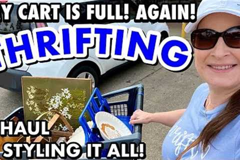 I filled my cart with so much vintage! THRIFTING GOODWILL FOR HOME DECOR + SHOWING A STYLED HAUL