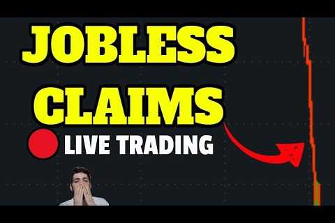 🔴LIVE: JOBLESS CLAIMS DATA 8:30AM | WILL THE MARKET CRASH? | TRADING TSLA ES
