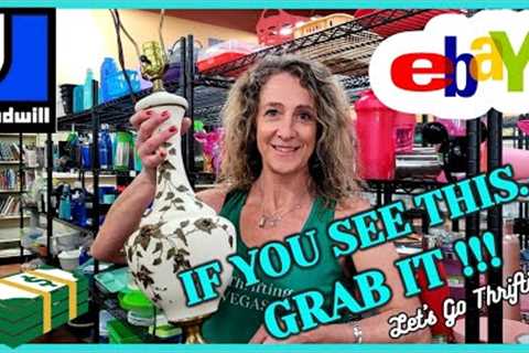 $395 HIDING IN THE CLEAR GLASS AT GOODWILL! / Thrift With Me / Buy My HAUL / My EASTER DECOR