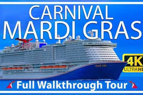 Carnival Mardi Gras | Full Walkthrough Tour &amp; Review | Ultra HD Port Canaveral Orlando | New..