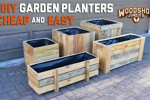 5 DIY Garden Planters - Cheap, Easy, Fast