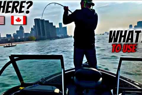Detroit River Walleye Fishing HOW I CATCH THEM and WHERE