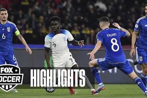 Italy vs. England Highlights | UEFA European Qualifiers