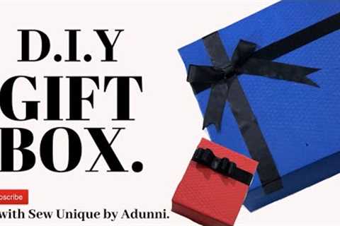 HOW TO MAKE A GIFT BOX WITH A LID
