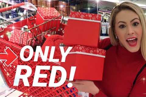NO BUDGET ❤️ RED ONLY ❤️ TARGET SHOPPING SPREE!