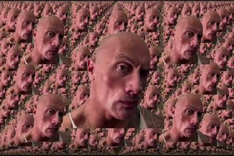 The Rock eyebrow raise Vine boom sound effect 62,768,369,664,000‬ times