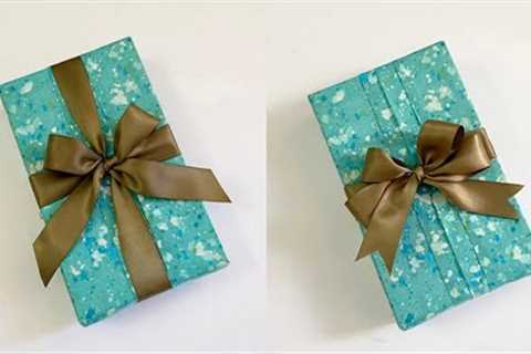 How to tie a bow on your gift box: basic &amp; four loop bow