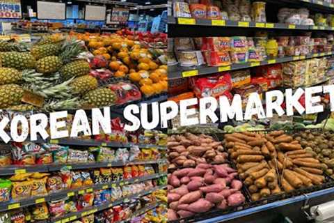 KOREAN SUPERMARKET 🇰🇷🛒🍍🍠🥩 Local Korean Mart || Korean Grocery Store ‘ASMR’