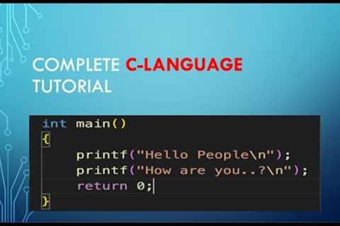 C Language Tutorial for Beginners | Videos | Source &amp; Coding problems