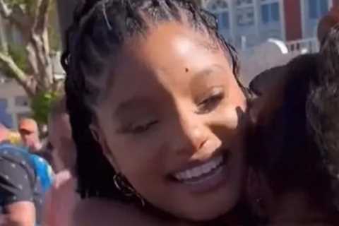 Halle Bailey Shares Interaction with Little Mermaid Super Fan Who 'Hugged Me So Tight' at Disney..