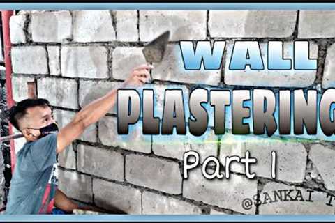 Wall Plastering Part1 #roughplastering #masonry #constructionideas