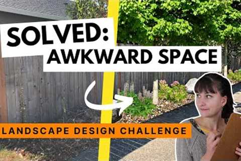 Awkward space between fence and sidewalk? 🪴 Landscape Design Problem SOLVED